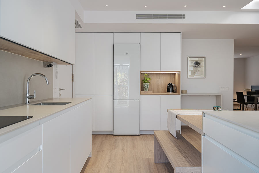 Cocina del piso de 4 habitaciones del Edificio Lérida 8.